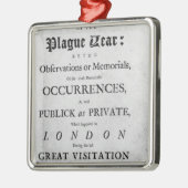 A Journal of the Plague Year, 1665 Metalen Ornament (Links)