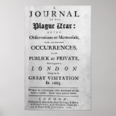 A Journal of the Plague Year, 1665 Poster (Voorkant)