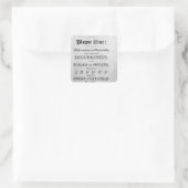 A Journal of the Plague Year, 1665 Vierkante Sticker (Tas)