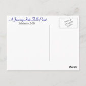 A Journey Into Fells Point Briefkaart (Achterkant)