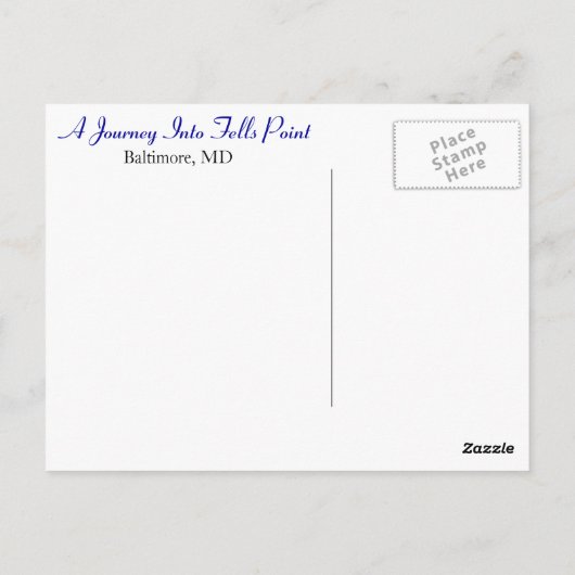 A Journey Into Fells Point Briefkaart (Achterkant)