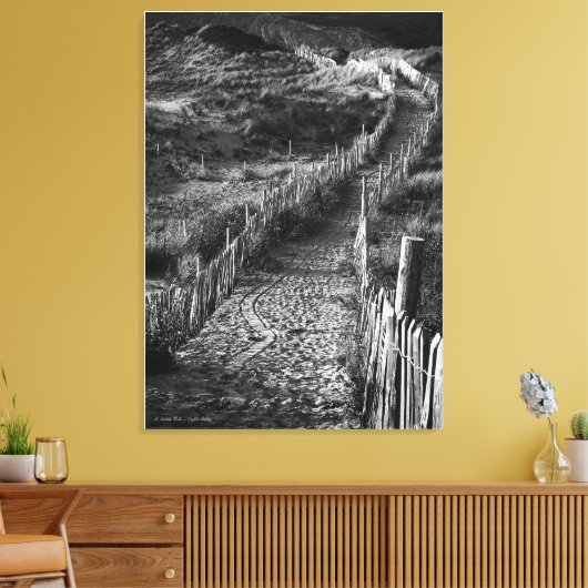 A Journey Made, beeldende kunst zwart-wit Canvas Afdruk (Insitu (Woonkamer))