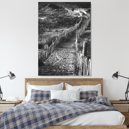 A Journey Made, beeldende kunst zwart-wit Canvas Afdruk (Insitu (Slaapkamer))