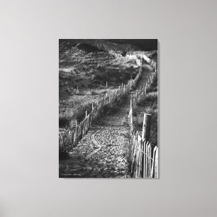 A Journey Made, beeldende kunst zwart-wit Canvas Afdruk