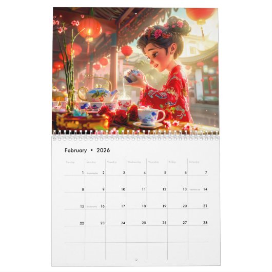 A Journey Through China – 3D Calendar 2026 Kalender (Feb 2026)
