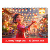 A Journey Through China – 3D Calendar 2026 Kalender (Hoes)