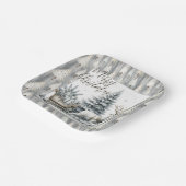 A Journey Through Winter Pines Papieren Bordje (Gebogen)