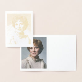 A. Joyce Elliott Gold Foil Note Card Folie Kaarten
