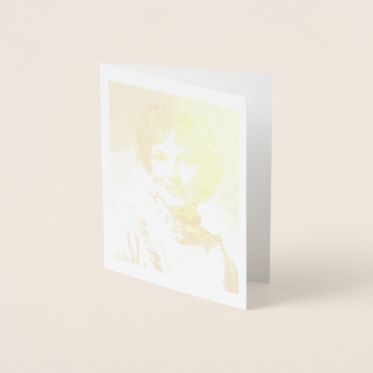A. Joyce Elliott Gold Foil Note Card Folie Kaarten (Voorkant)