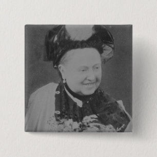 A Jubilee Portrait of Queen Victoria (1819-1901) L Vierkante Button 5,1 Cm