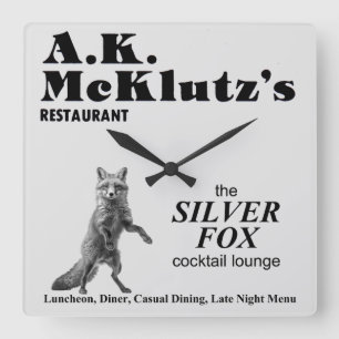 A. K. McKlutz's Restaurant, Arlington Heights, IL Vierkante Klok