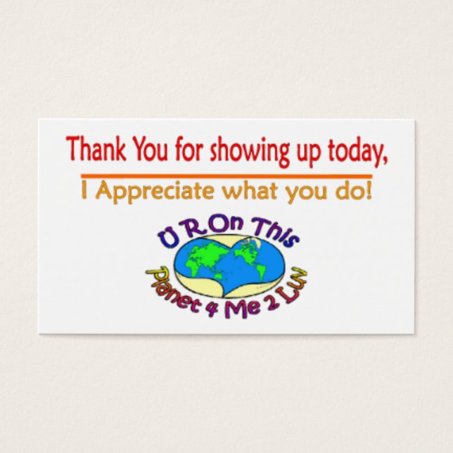 A-Kaart 1 Visitekaartjes (Voorkant)