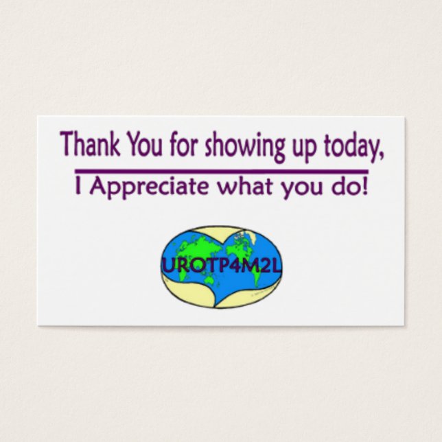 A-Kaart 2 Visitekaartje (Voorkant)