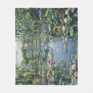 A kappa has been added to Claude Monet's "Water Li Fleece Deken