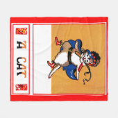 A Kat Fleece Deken (Voorkant (Horizontaal))