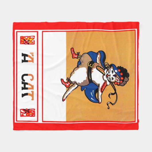 A Kat Fleece Deken (Voorkant (Horizontaal))