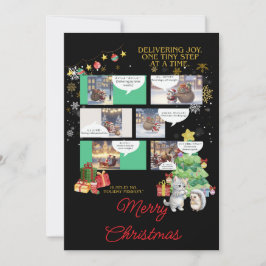 A Kawaii Winter Tale Cozy Hedgehog Feestdagenkaart