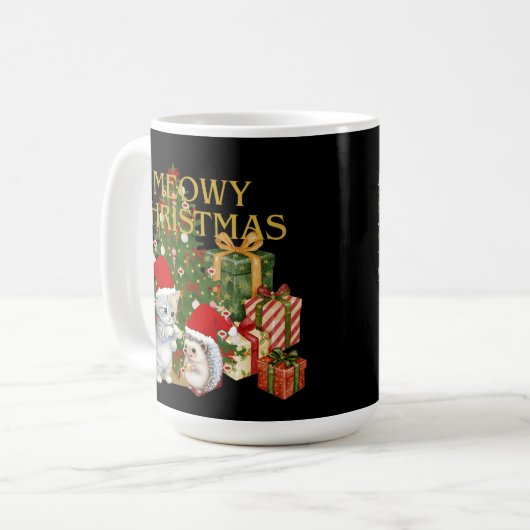 A Kawaii Winter Tale Cozy Hedgehog Koffiemok (Voorkant links)