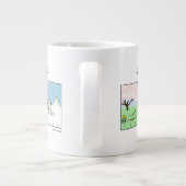 A Keeshond Enjoys the Four Seasons - Fun Dog Art Grote Koffiekop (Achterkant)