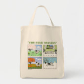 A Keeshond's Vier Seizoenen Tote Bag (Voorkant)