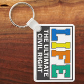 A keychain to promote your pro-life beliefs. (Voorkant)