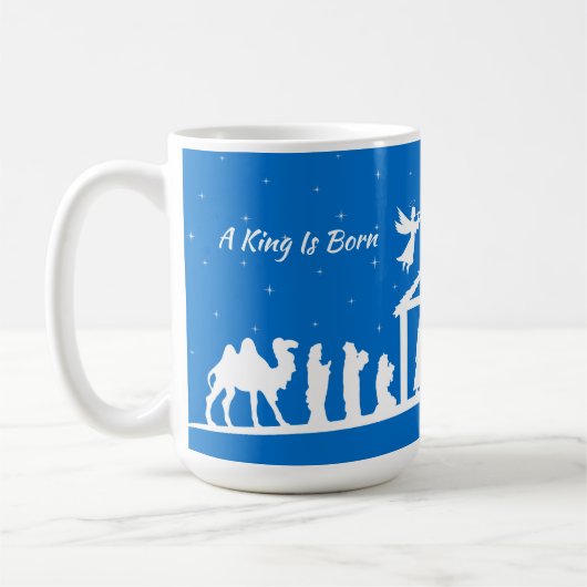 A King Is Born - Nativity Scene Mug  Koffiemok (Links)