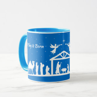 A King Is Born - Nativity Scene Mug  Mok
