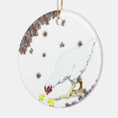 A kippen en kuikens keramisch ornament (Links)