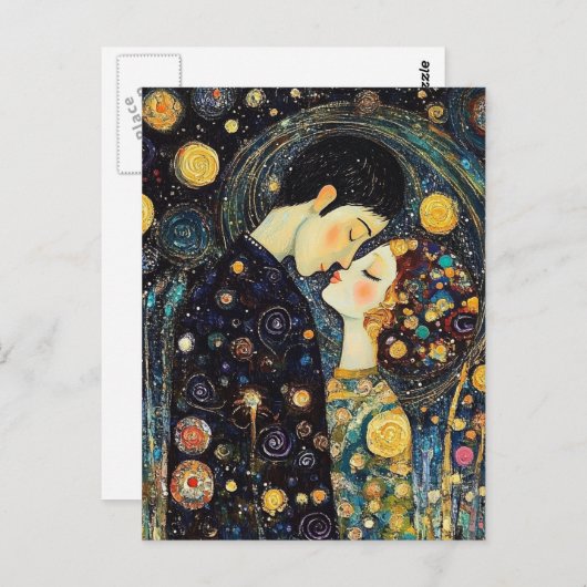 A Kiss Briefkaart (Voorkant / Achterkant)