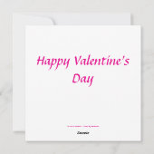 "A Kiss in Feathers", de Kaart van Happy Valentijn (Achterkant)