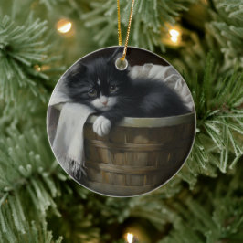 A Kittens Cozy Corner Keramisch Ornament