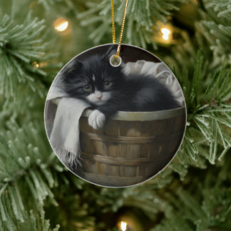 A Kittens Cozy Corner Keramisch Ornament