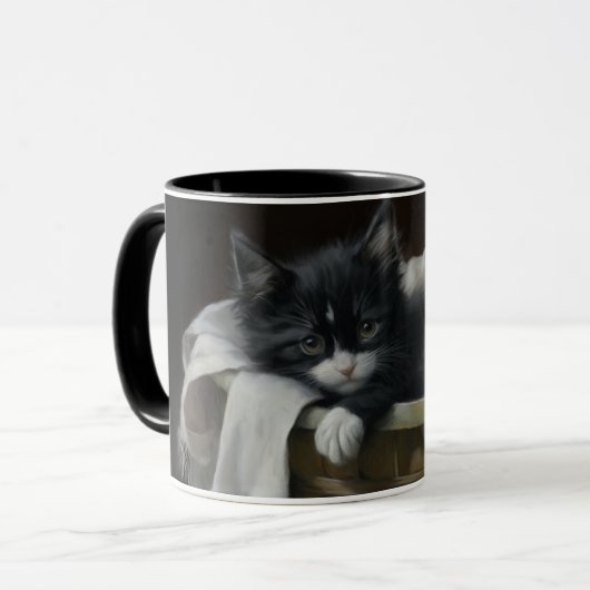 A Kittens Cozy Corner Mok (Voorkant links)