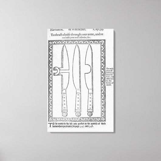 A Knife Trick Canvas Afdruk (Voorkant)