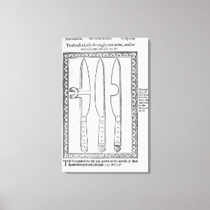 A Knife Trick Canvas Afdruk