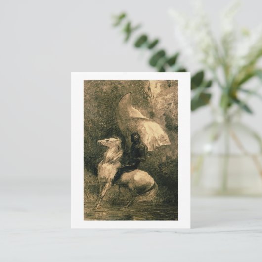 A Knight, c.1885 Briefkaart (Staand voorkant)