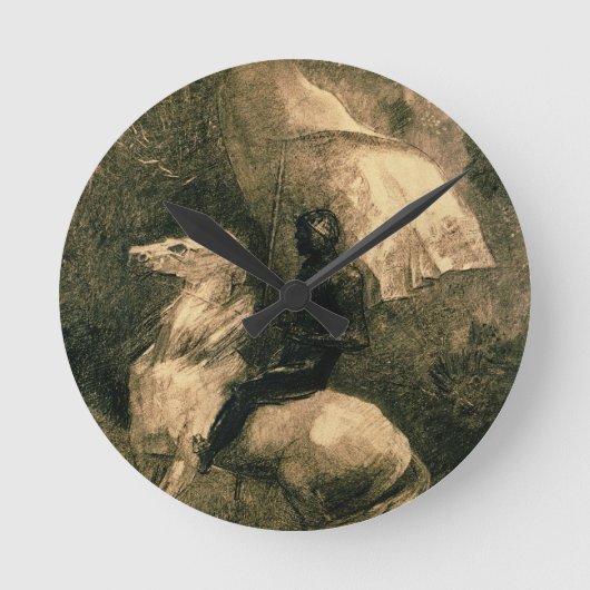 A Knight, c.1885 Ronde Klok (Voorkant)