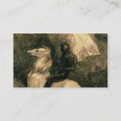 A Knight, c.1885 Visitekaartje (Achterkant)