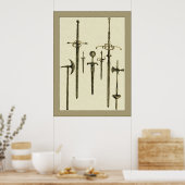 A Knight's Weapons Poster (Keuken)
