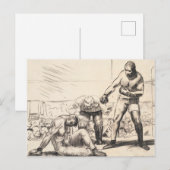 A Knock Down - George Bellows - C1917 Briefkaart (Voorkant / Achterkant)