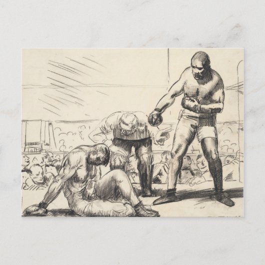 A Knock Down - George Bellows - C1917 Briefkaart (Voorkant)