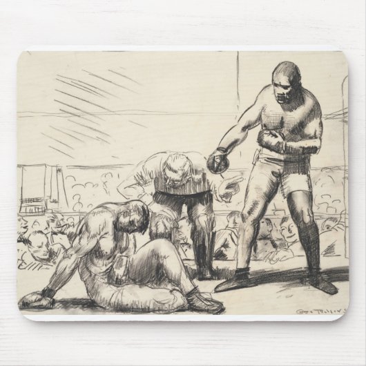 A Knock Down - George Bellows - C1917 Muismat (Voorkant)