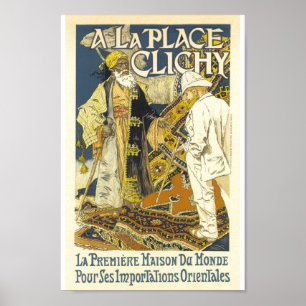 A La Place Clichy  French Adverteren Poster
