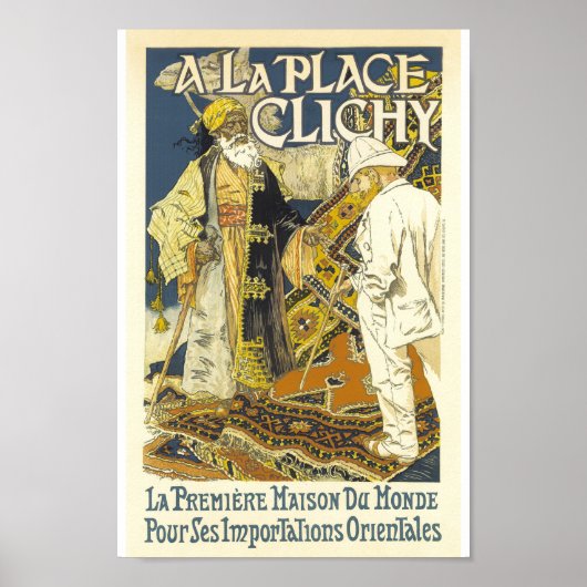 A La Place Clichy  French Adverteren Poster (Voorkant)
