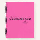 A La Seconde zet Hot Pink en Black Notitieboek (Voorkant)