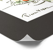 A la Tour Eiffel ~ Eiffel Tower ~ Pierre Vidal Poster (Hoek)