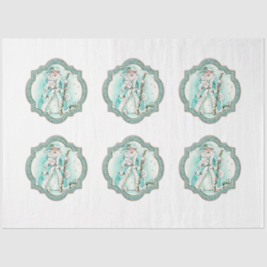 A Laat het Ontwerp 1 van de Sneeuwreeks Tissuepapier (Voorkant)