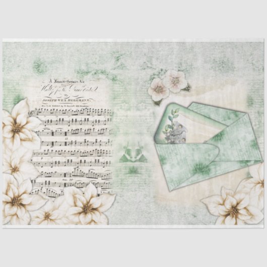 A Laat het Ontwerp 4 van de Sneeuwreeks Tissuepapier (Voorkant)