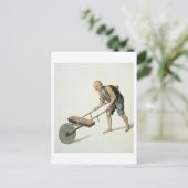 A Laborer, bord 27 uit "The Costume of China", Briefkaart (Staand voorkant)