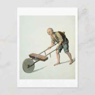 A Laborer, bord 27 uit "The Costume of China", Briefkaart